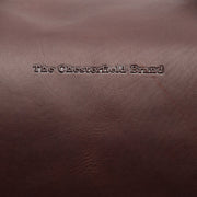 Brown Leather Weekender Bag Conor, detail view 6