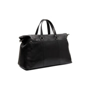 Black Leather Weekender Bag Lazio, detail view 5