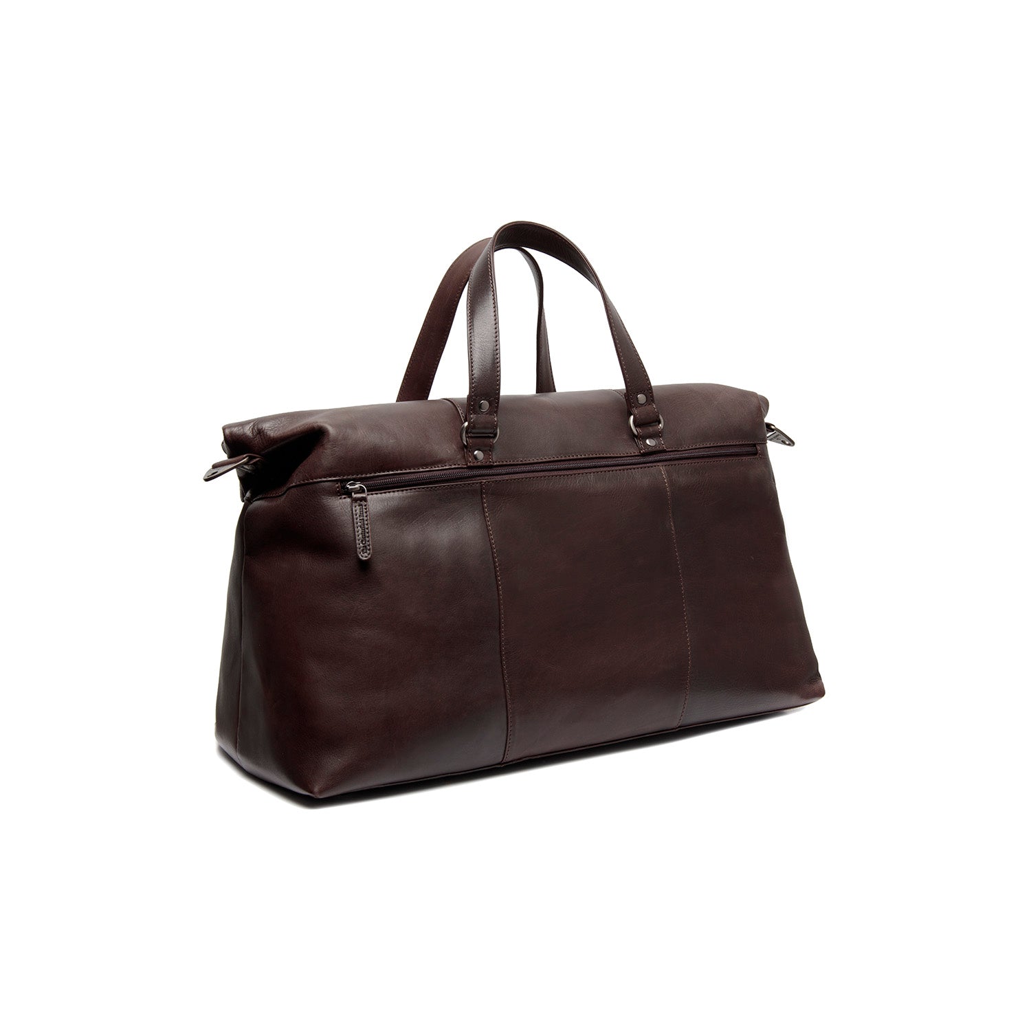 Brown Leather Weekender Bag Lazio, detail view 4