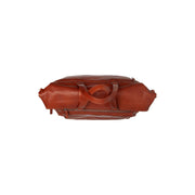 Cognac Leather Weekender Bag Lazio, detail view 1