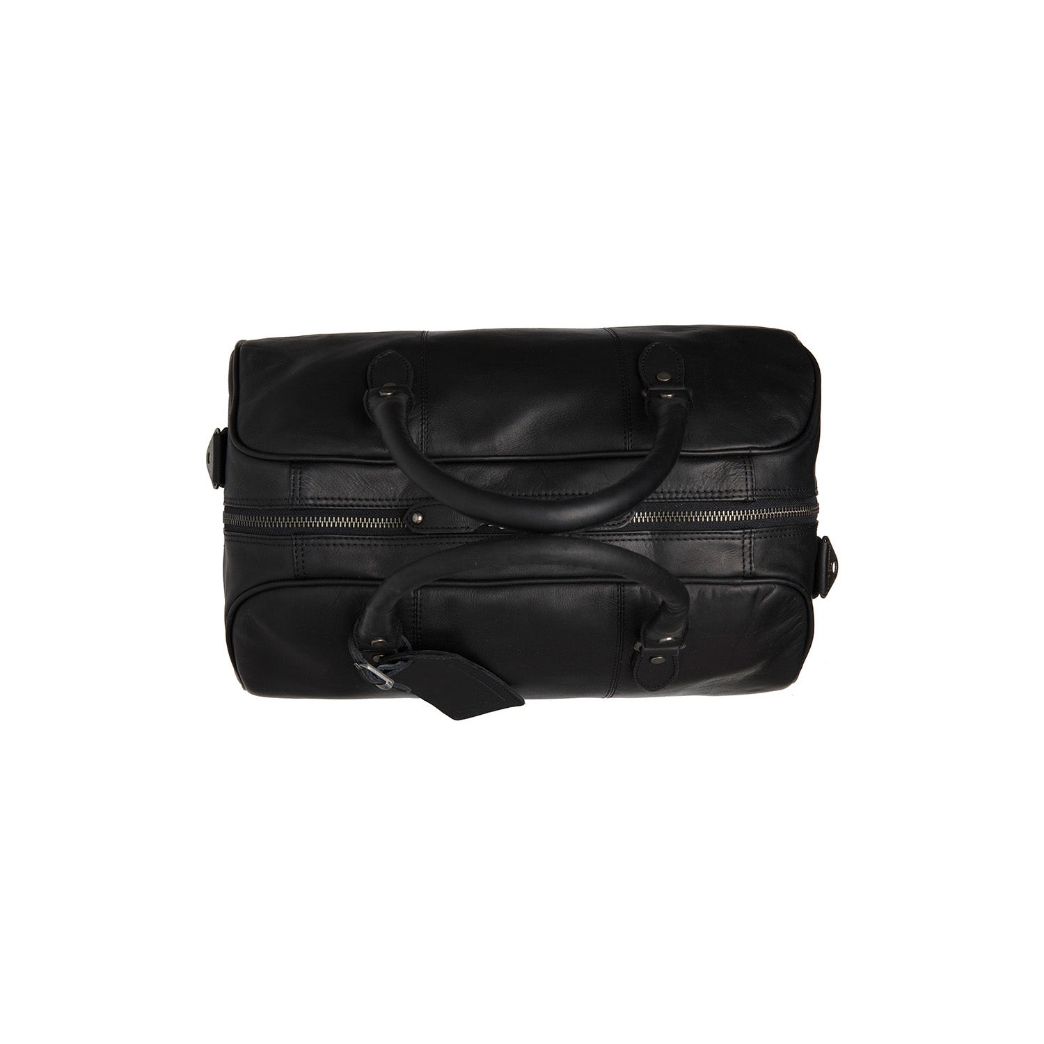 Black Leather Weekender Bag Liam, product view 3