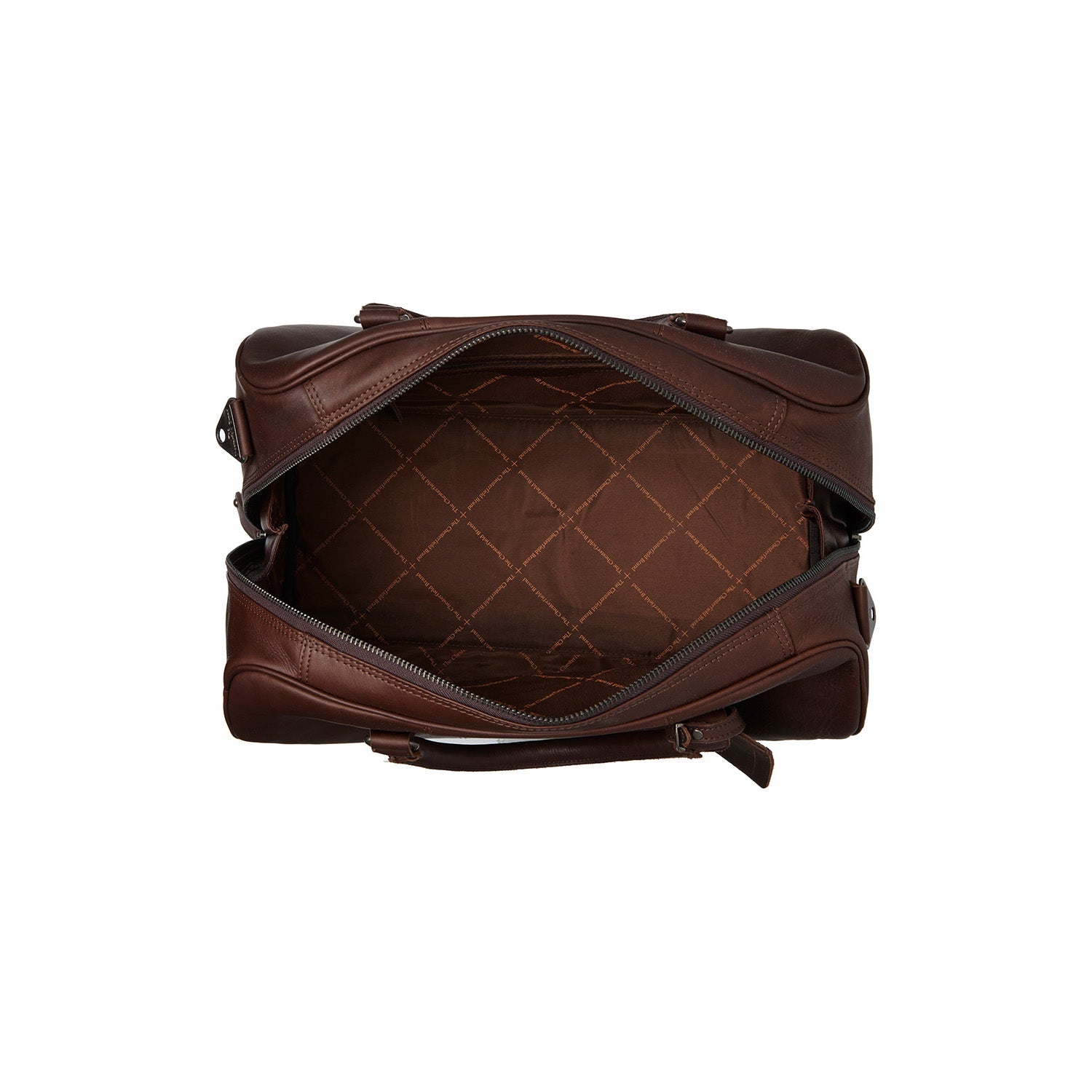 Brown Leather Weekender Bag Liam, detail view 5