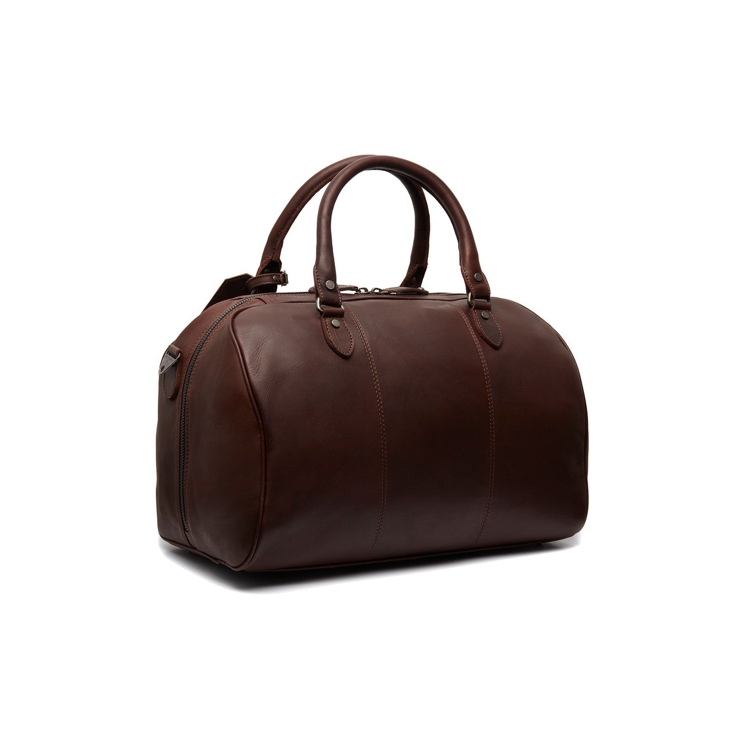 Brown Leather Weekender Bag Liam, detail view 6