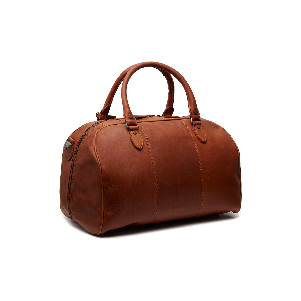 Cognac Leather Weekender Bag Liam, detail view 6