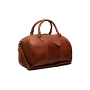 Cognac Leather Weekender Bag Liam, front view
