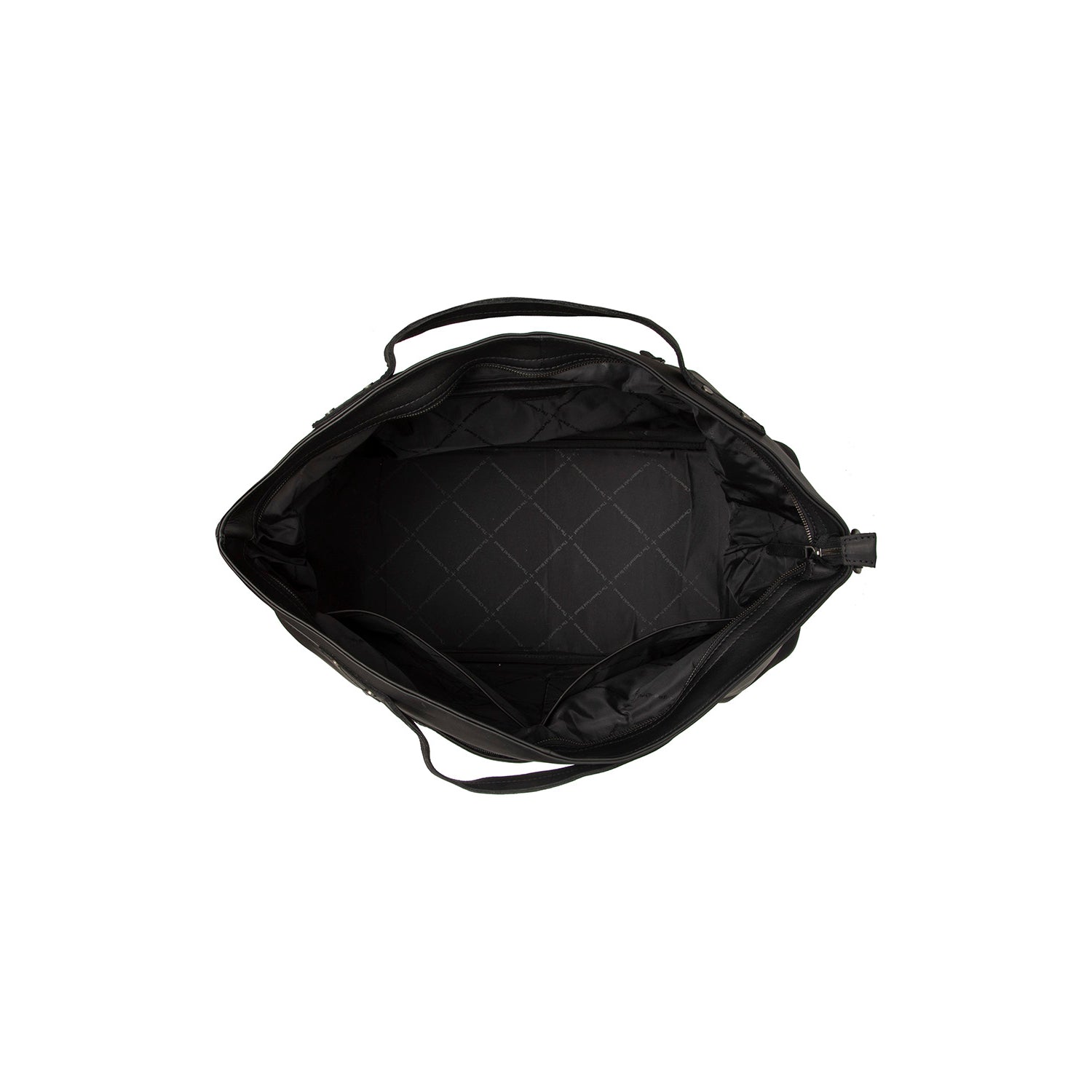 Black Leather Weekender Bag Mark, detail view 3
