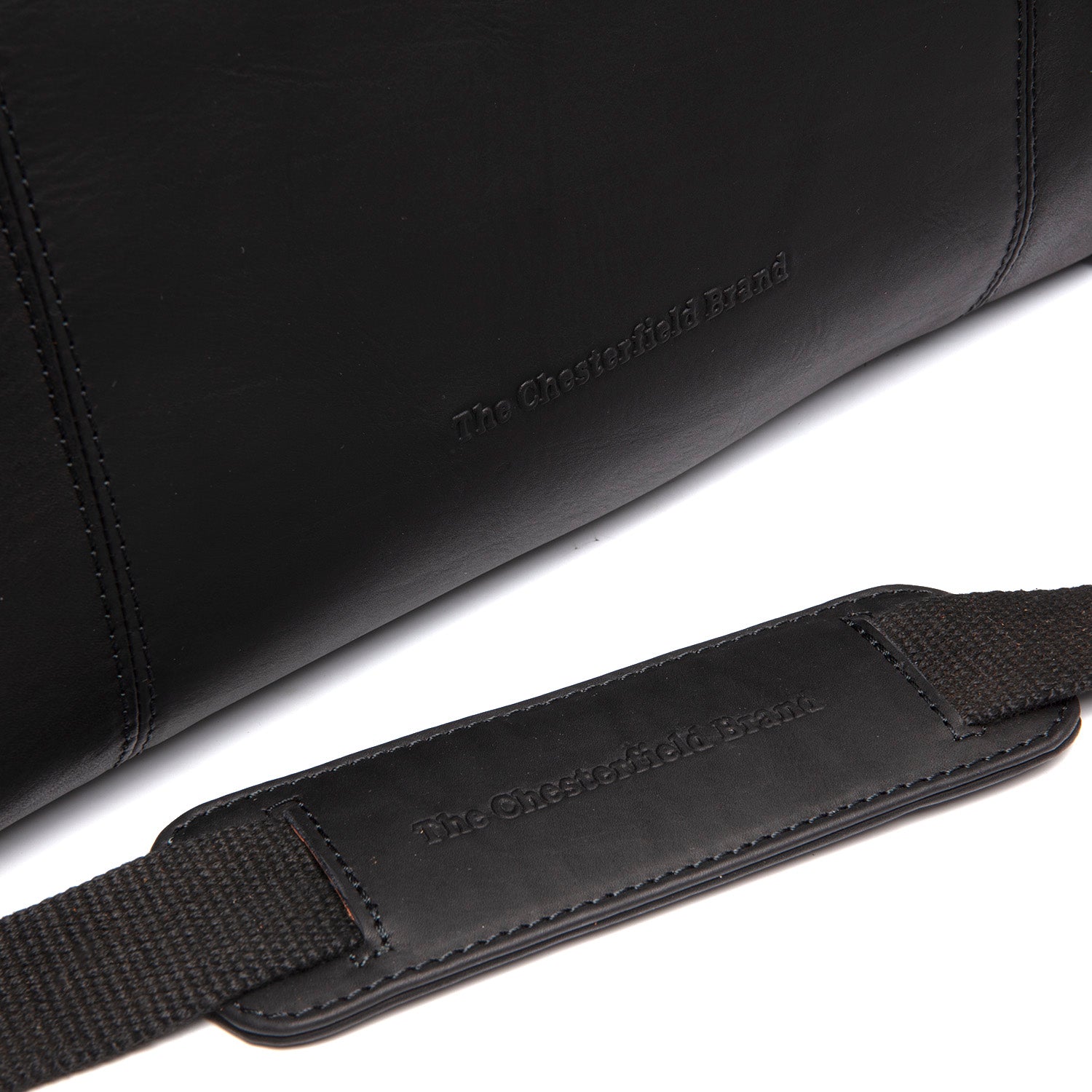 Black Leather Weekender Bag Mark, detail view 5
