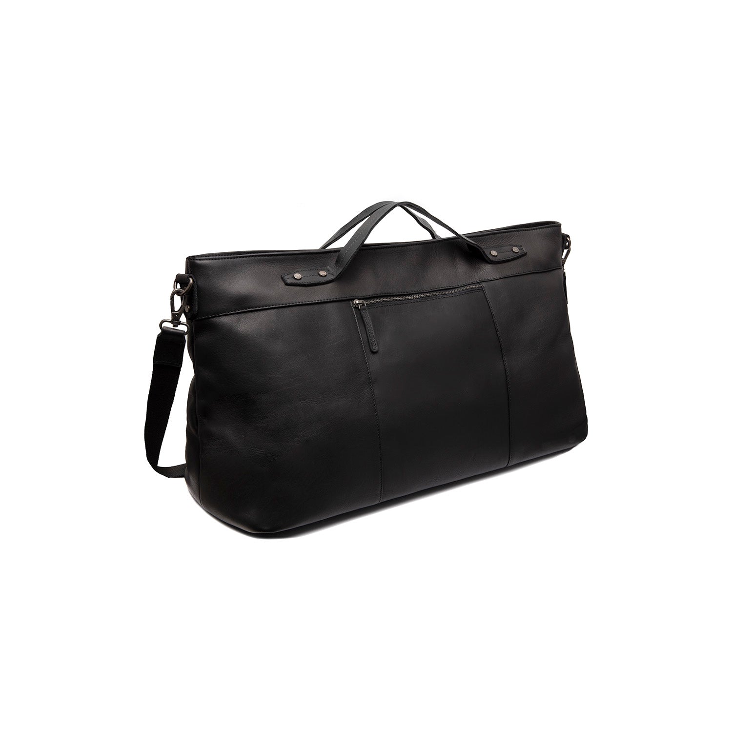 Black Leather Weekender Bag Mark, detail view 6