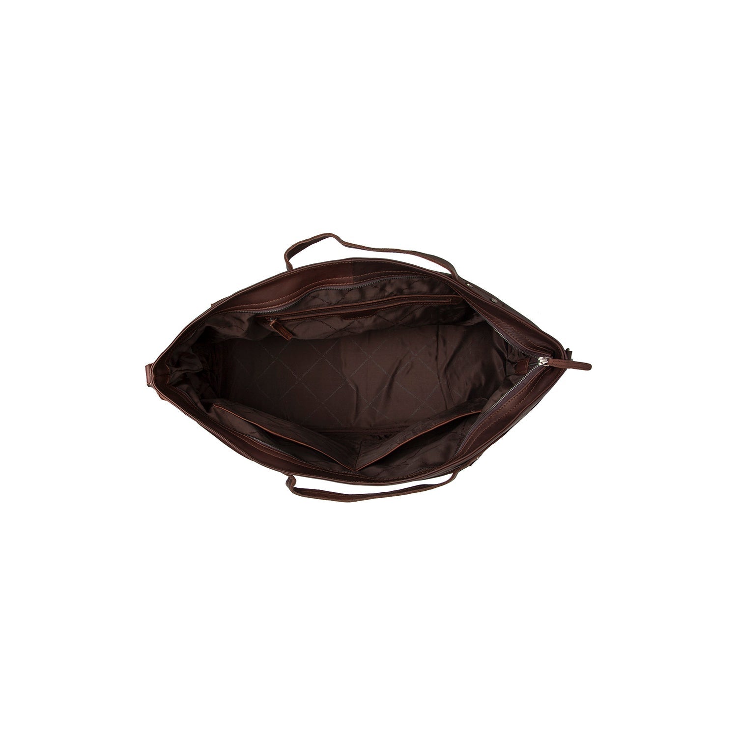 Brown Leather Weekender Bag Mark, product view 3