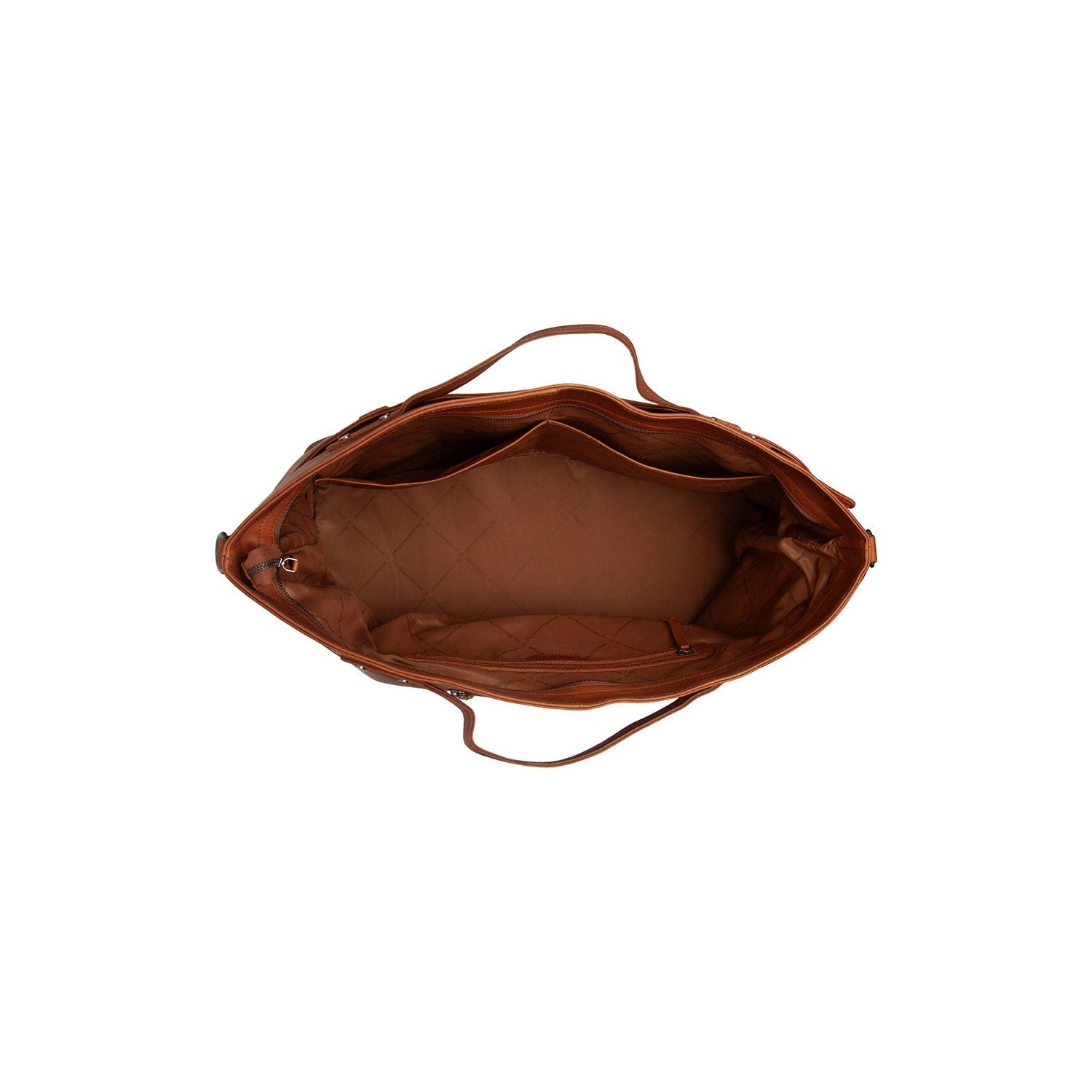 Cognac Leather Weekender Bag Mark, detail view 1