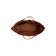 Cognac Leather Weekender Bag Mark, detail view 1