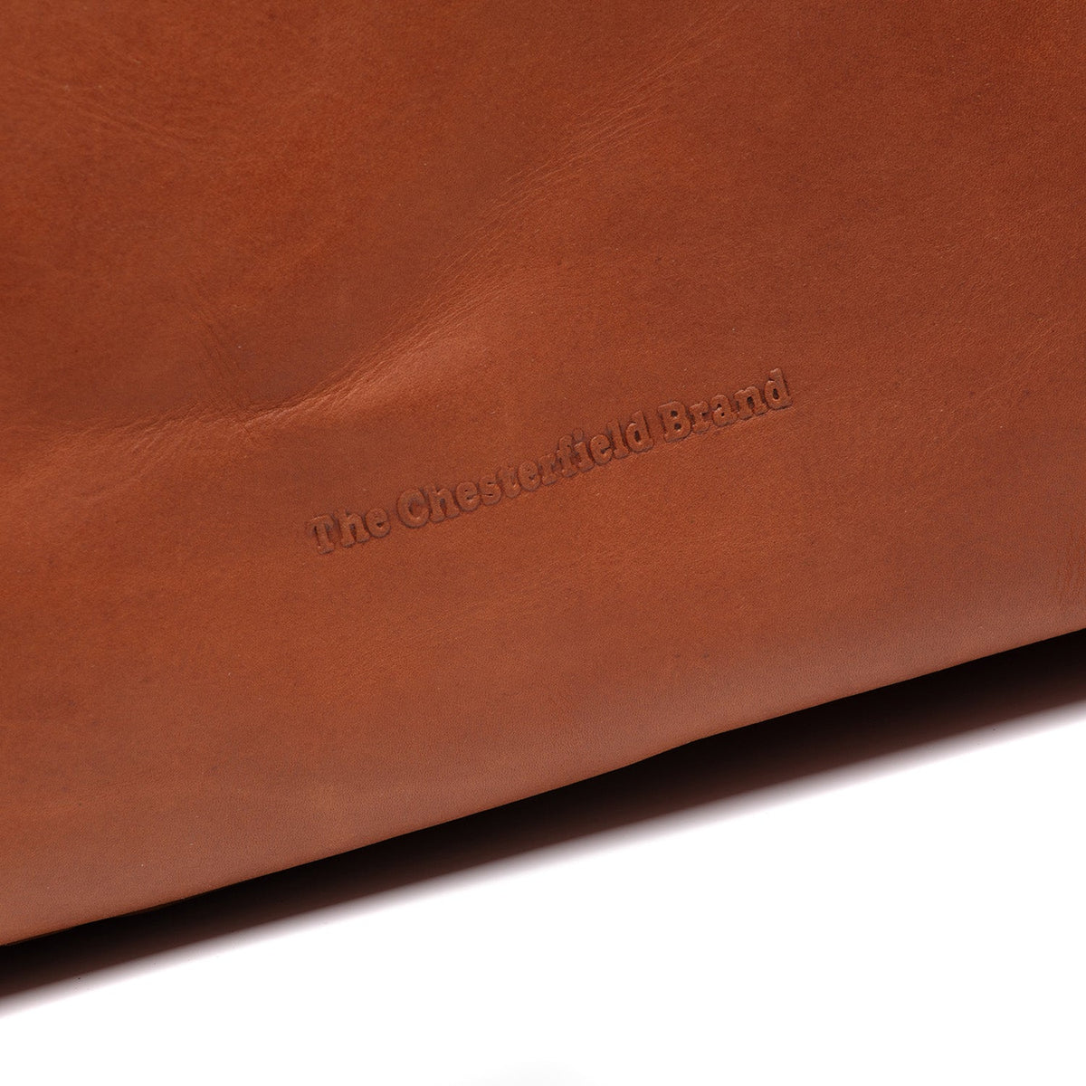 Cognac Leather Weekender Bag Mark, detail view 4