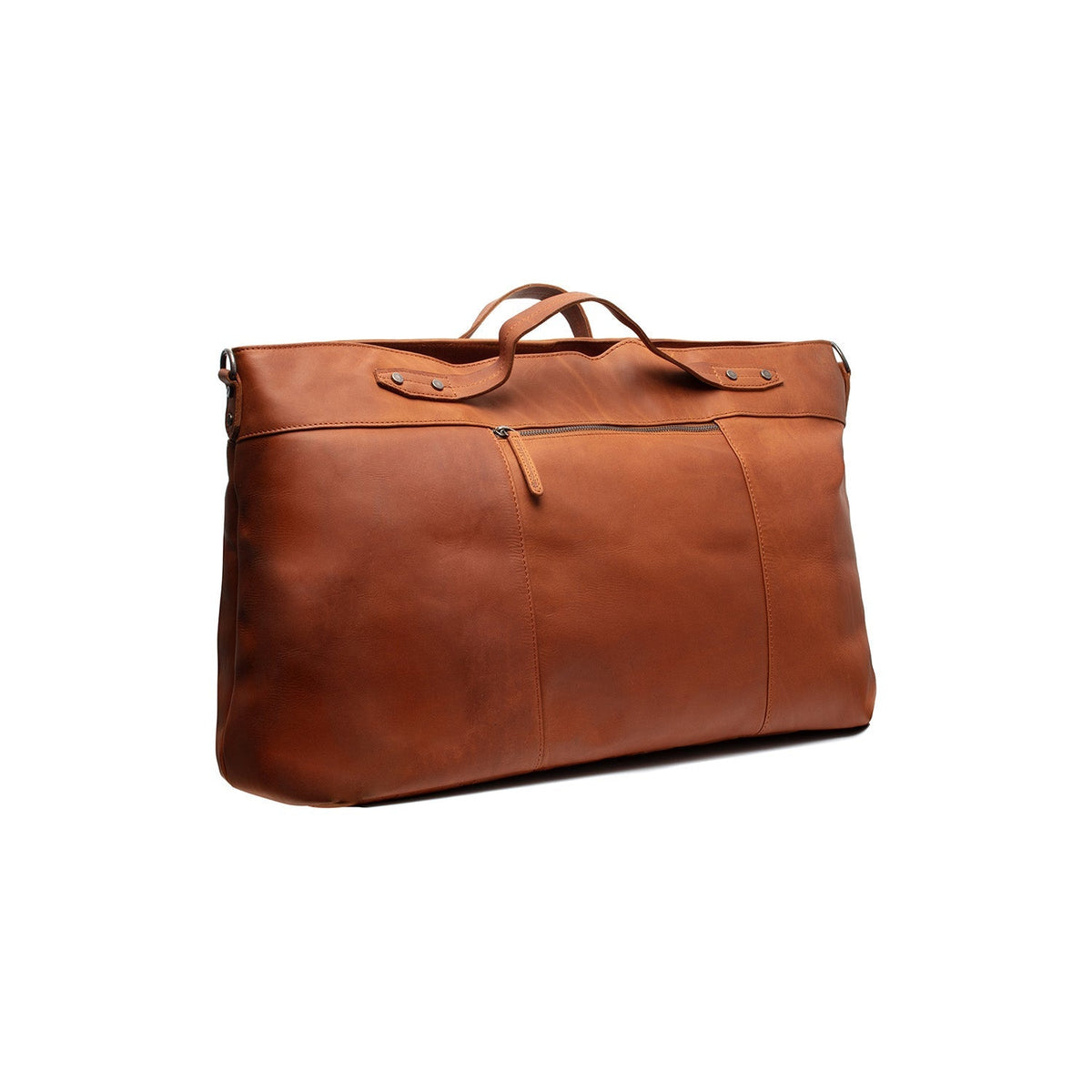 Cognac Leather Weekender Bag Mark, detail view 5