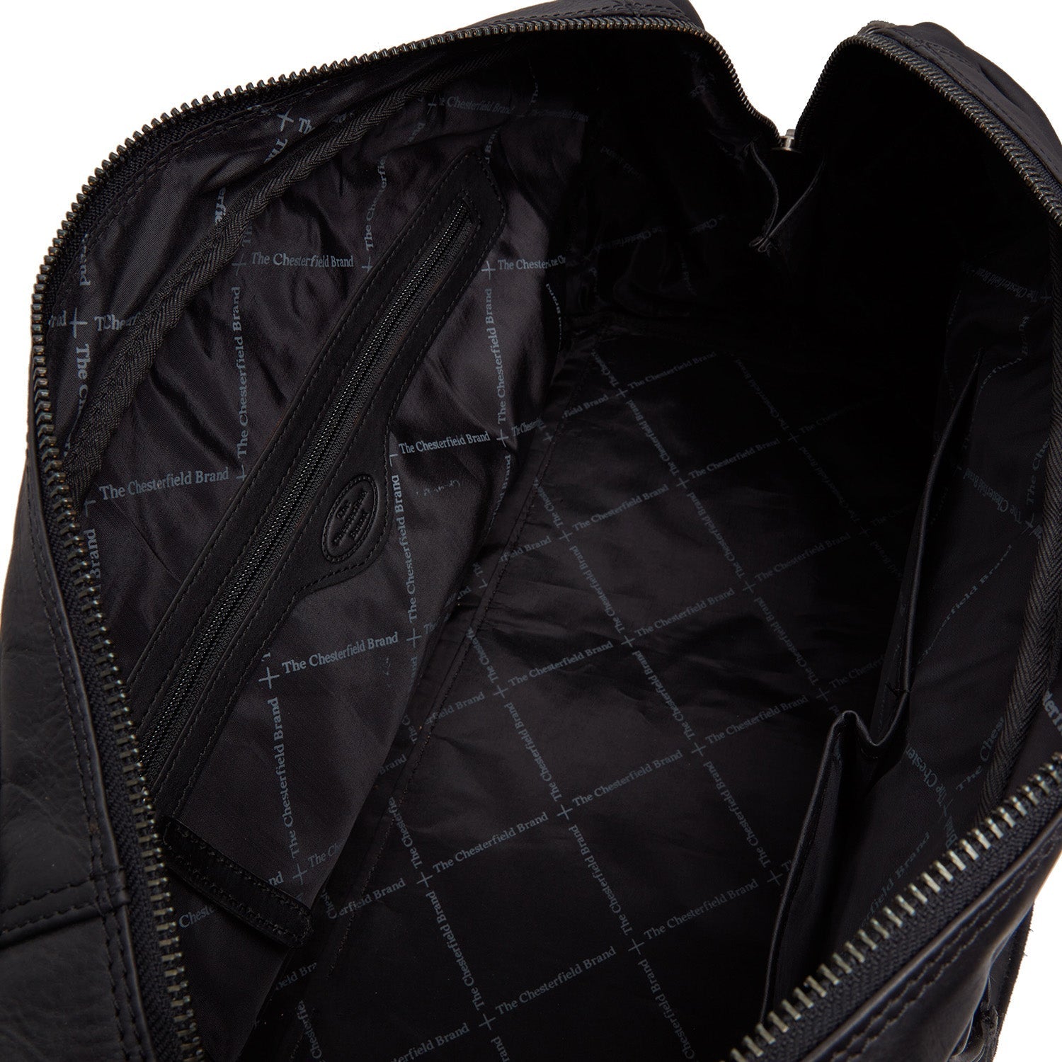 Black Leather Weekender Bag Melbourne, detail view 4