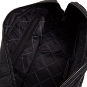 Black Leather Weekender Bag Melbourne, detail view 4