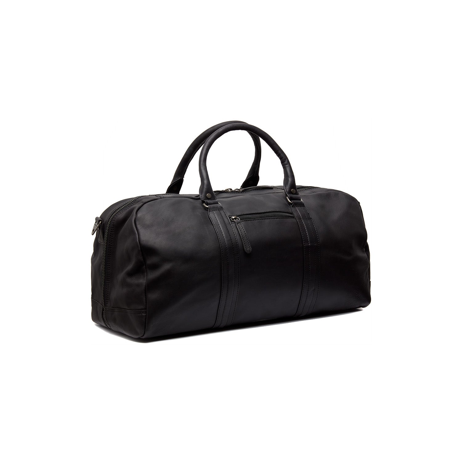 Black Leather Weekender Bag Melbourne, detail view 5