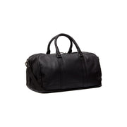 Black Leather Weekender Bag Melbourne, front view