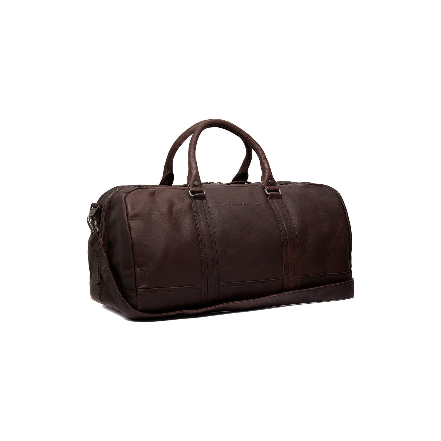 Brown Leather Weekender Bag Melbourne, front view
