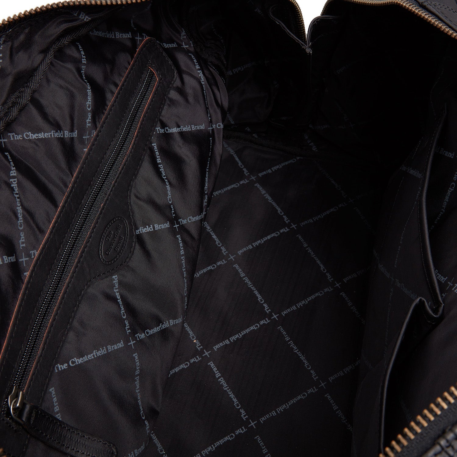 Black Leather Weekender Bag Perth, detail view 4