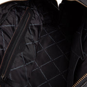 Black Leather Weekender Bag Perth, detail view 4