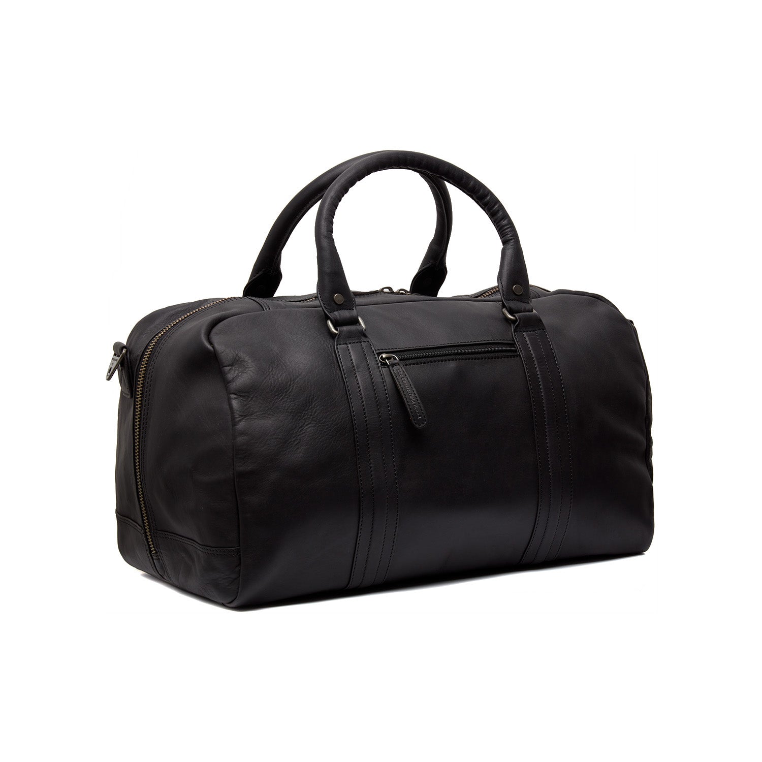 Black Leather Weekender Bag Perth, detail view 5