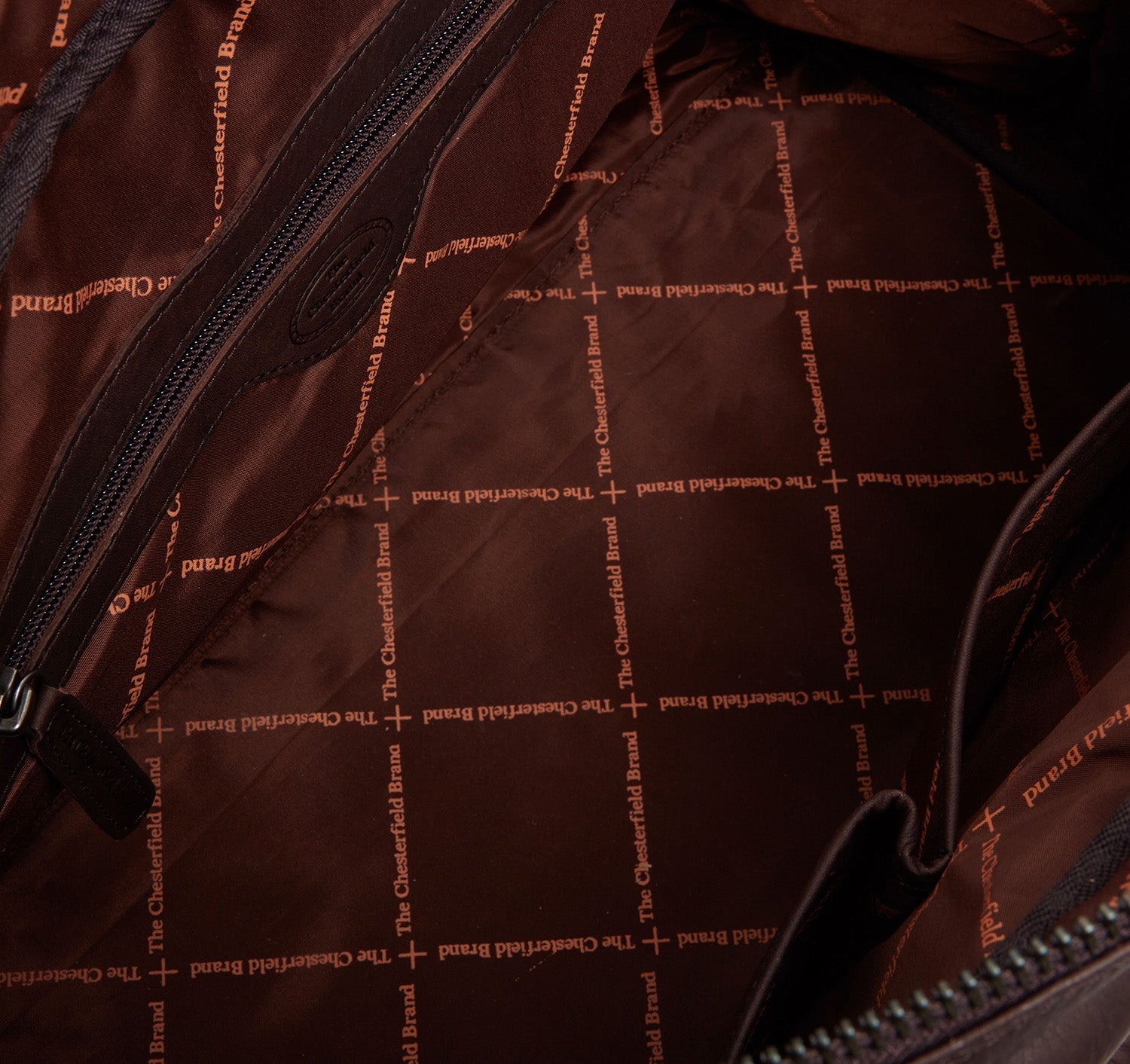 Brown Leather Weekender Bag Perth, detail view 3