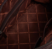 Brown Leather Weekender Bag Perth, detail view 3
