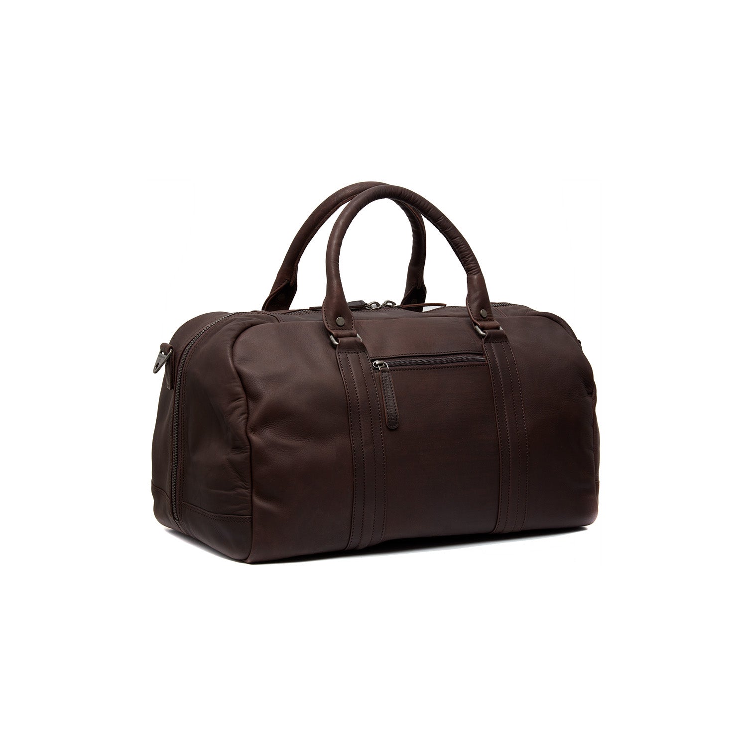 Brown Leather Weekender Bag Perth, detail view 4