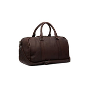 Brown Leather Weekender Bag Perth, front view