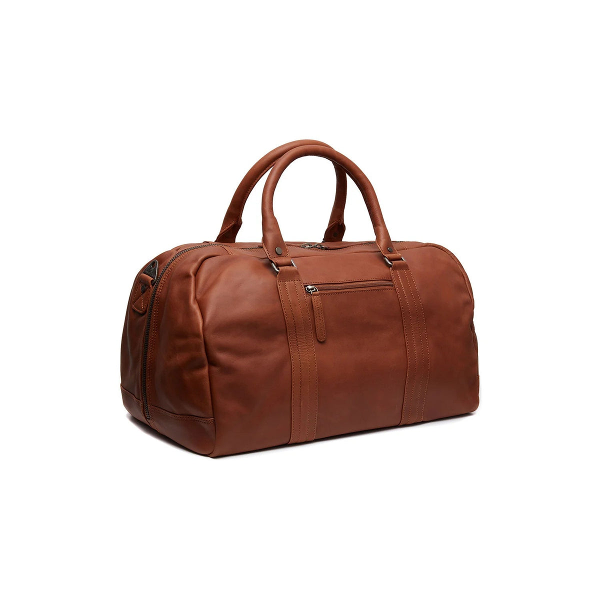 Cognac Leather Weekender Bag Perth, detail view 5