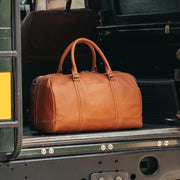 Cognac Leather Weekender Bag Perth, product view 2