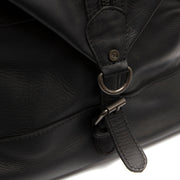 Black Leather Weekender Bag Portsmouth II, detail view 1