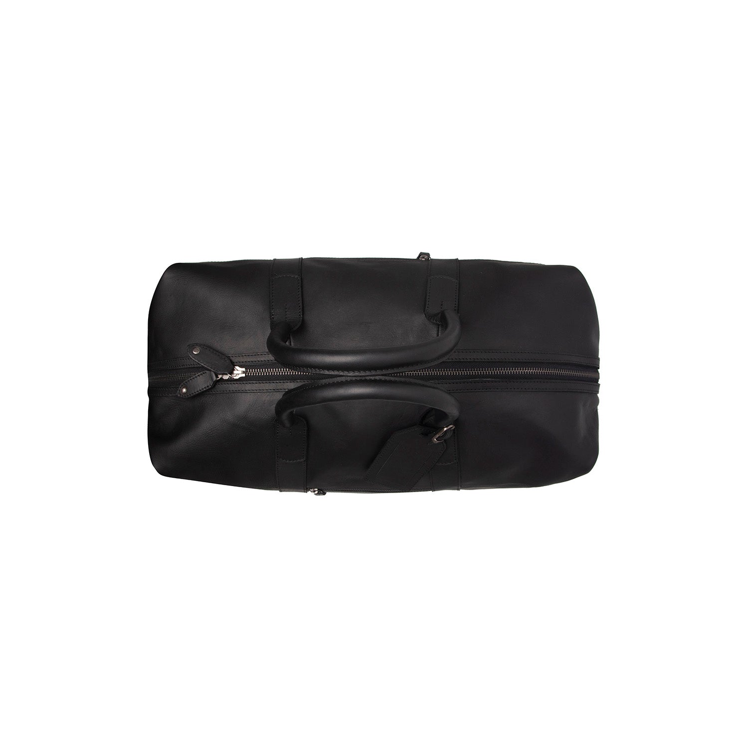 Black Leather Weekender Bag Portsmouth II, detail view 3