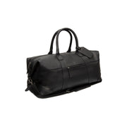 Black Leather Weekender Bag Portsmouth II, front view
