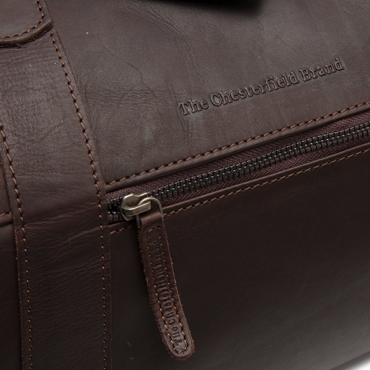 Brown Leather Weekender Bag Portsmouth II, product view 3
