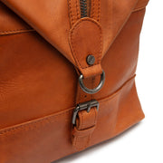 Cognac Leather Weekender Bag Portsmouth II, detail view 1