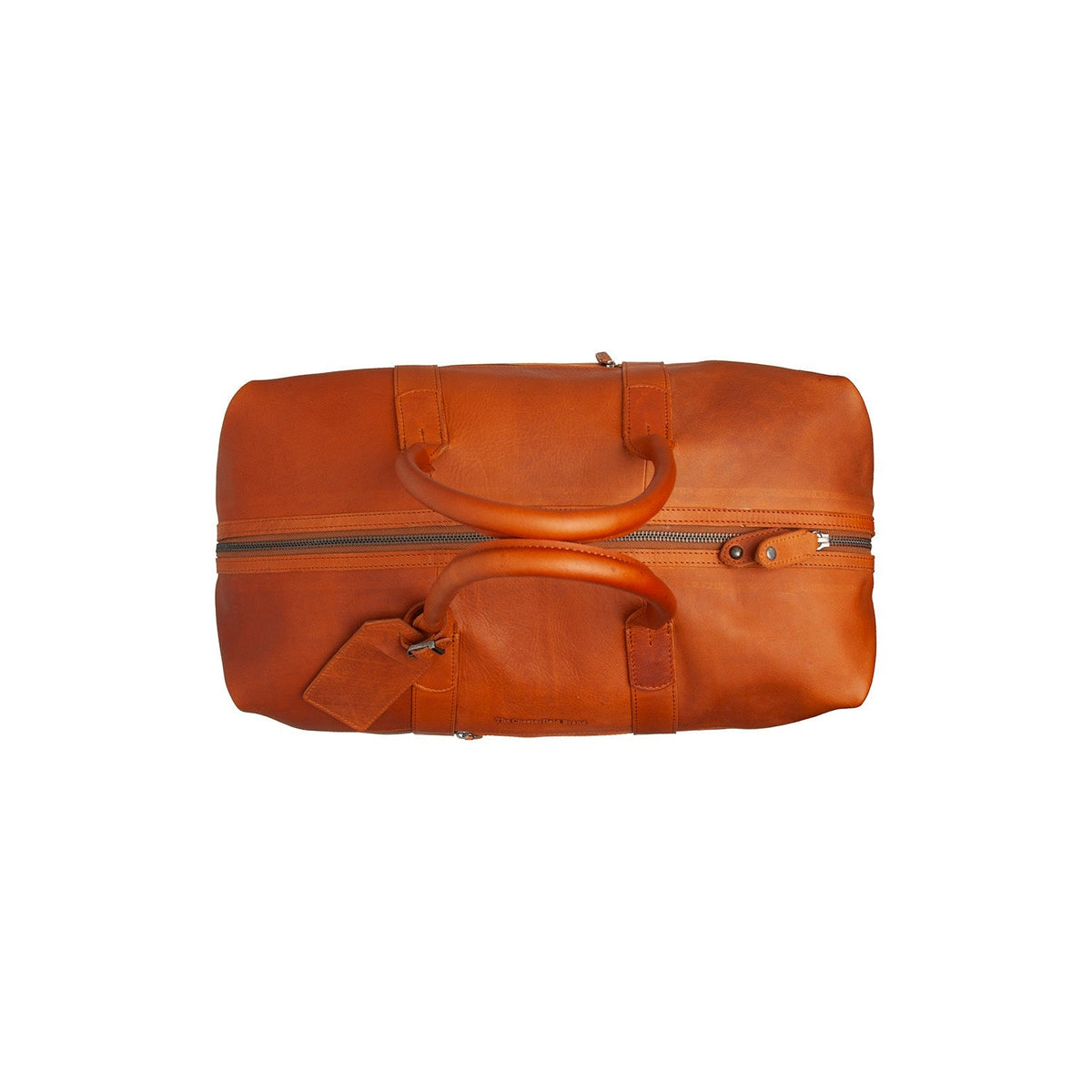 Cognac Leather Weekender Bag Portsmouth II, detail view 3
