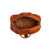 Cognac Leather Weekender Bag Portsmouth II, detail view 4