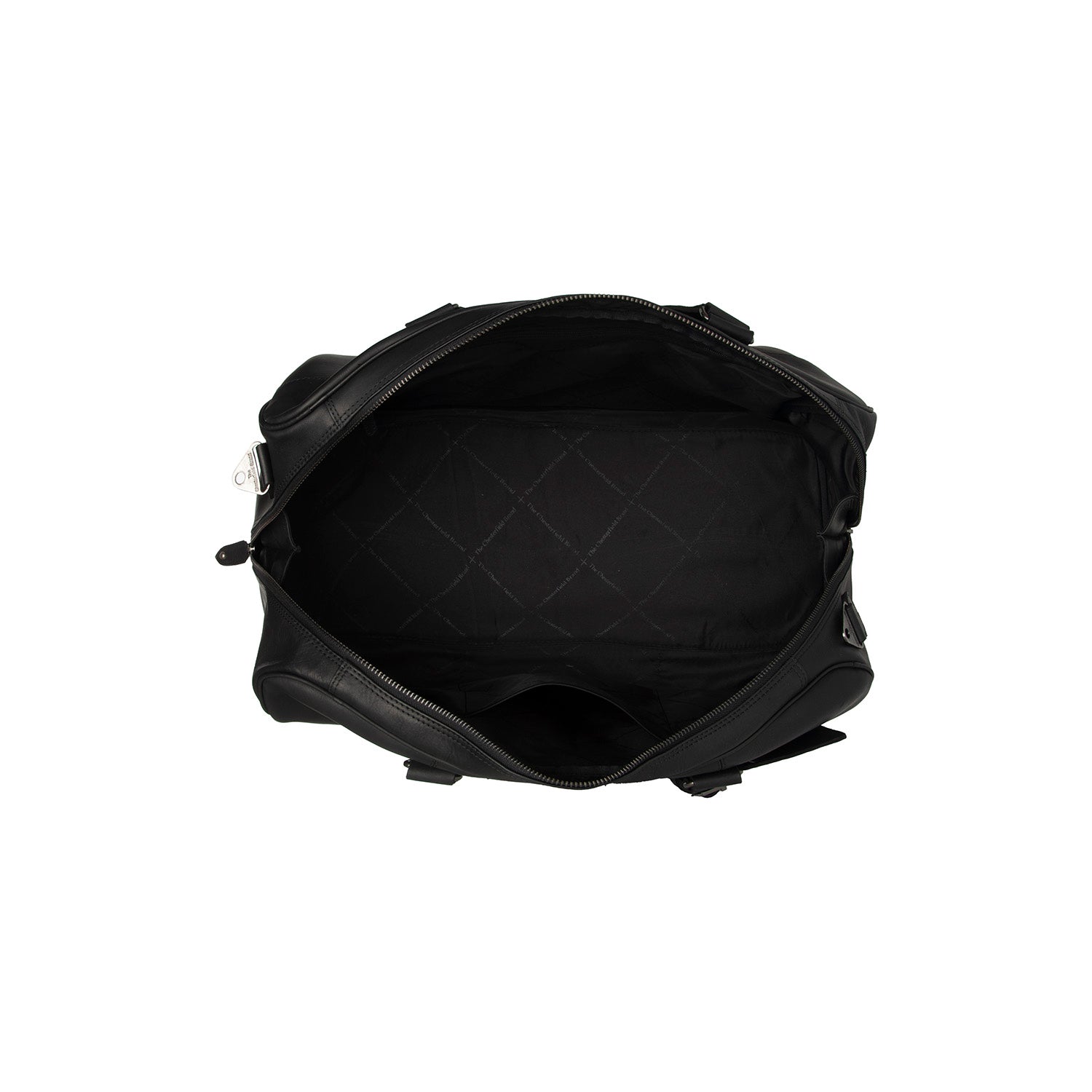 Black Leather Weekender Bag Rivaro, detail view 4