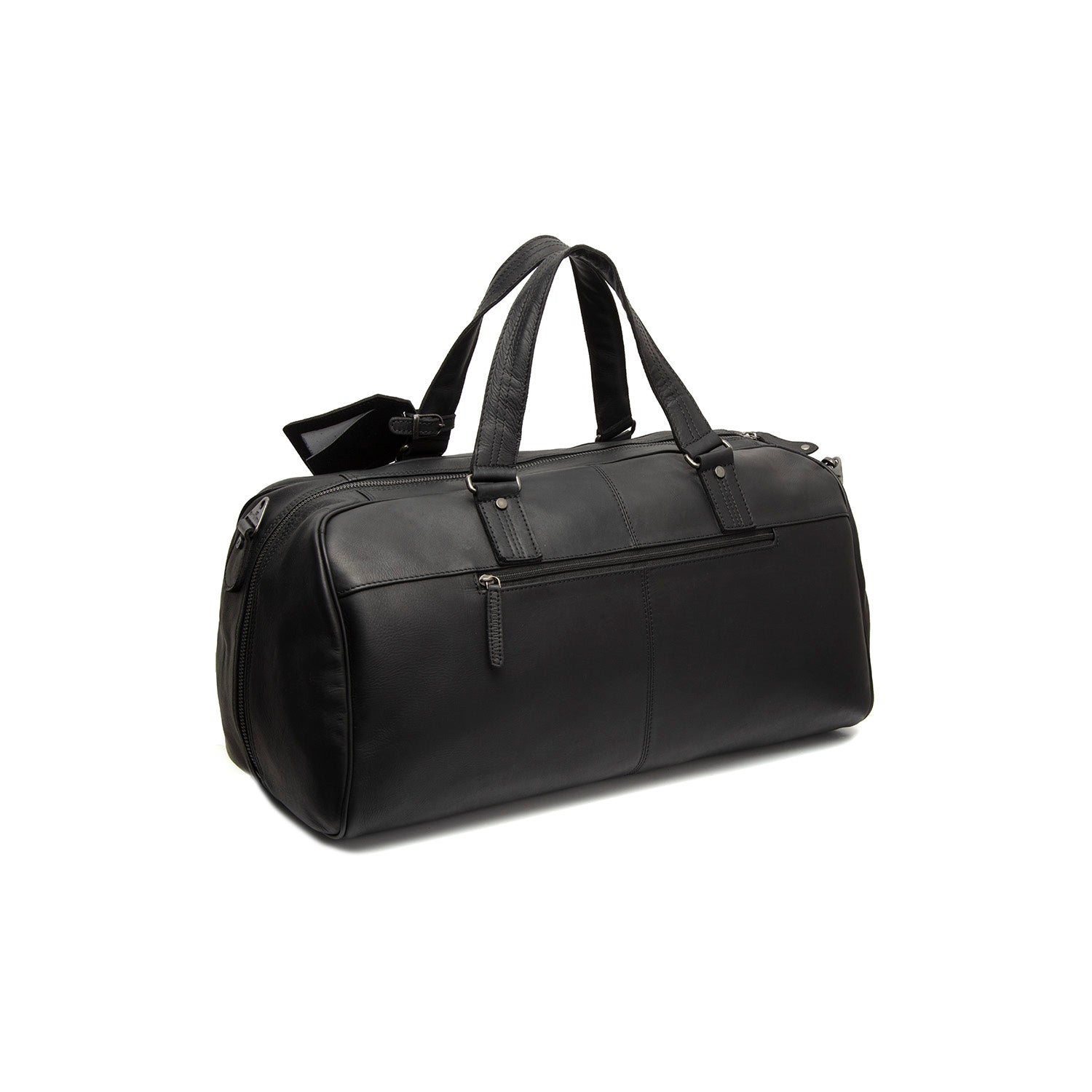 Black Leather Weekender Bag Rivaro, detail view 5