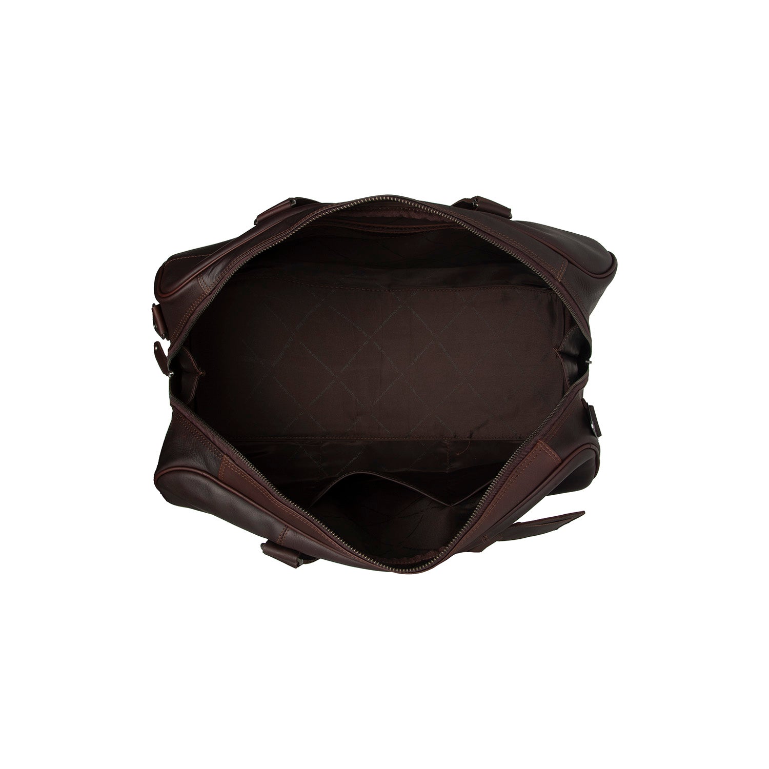 Brown Leather Weekender Bag Rivaro, detail view 4