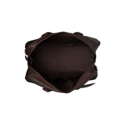 Brown Leather Weekender Bag Rivaro, detail view 4