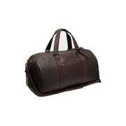 Brown Leather Weekender Bag Rivaro, front view