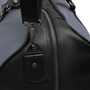 Light Grey Leather Weekender Bag Tornio, detail view 5