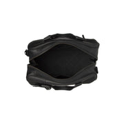 Black Leather Weekender Bag Volenza, detail view 3