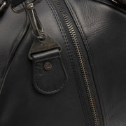 Black Leather Weekender Bag Volenza, product view 3