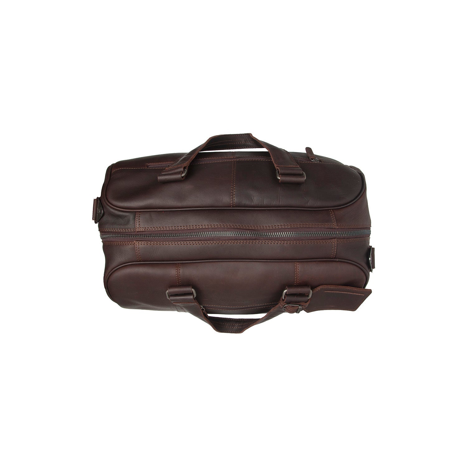 Brown Leather Weekender Bag Volenza, detail view 4