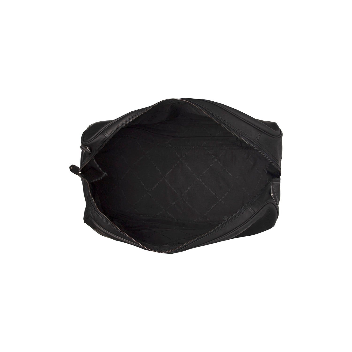 Black Leather Weekender Bag William, detail view 4