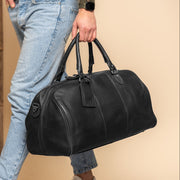 Black Leather Weekender Bag William, product view 2