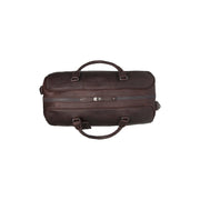 Brown Leather Weekender Bag William, detail view 3